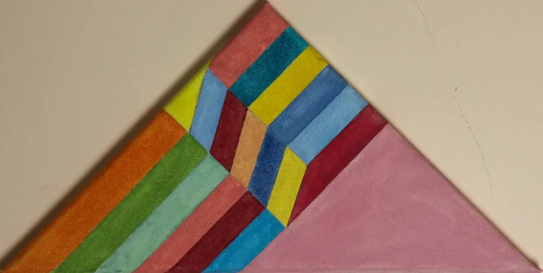 Abstract, colourful, simplistic painting